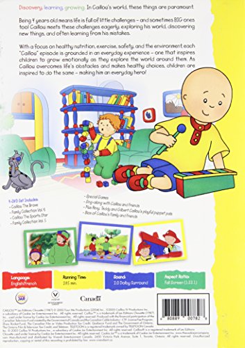 Caillou - 2Pack W/Lunchbag (Bilingual)