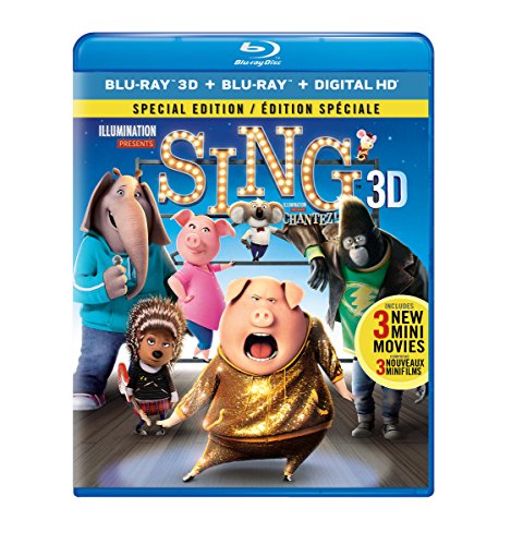 Sing [Blu-ray 3D + Blu-ray + Digital HD] (Bilingual)