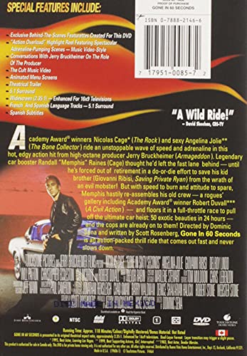 Gone in 60 Seconds - DVD (Used)