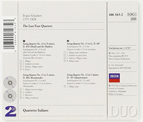 Schubert / Last Four Quartets - CD (Used)