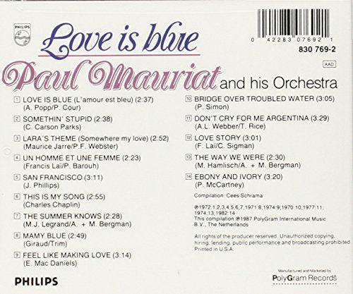 Paul Mauriat / Love Is Blue - CD (Used)