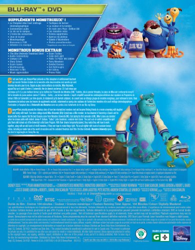 Monsters University (Bilingual) [Blu-ray + DVD]