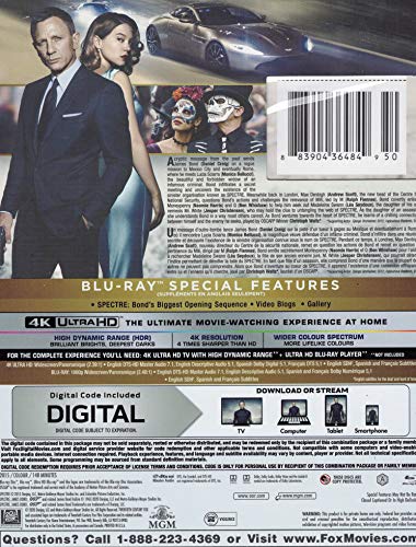 007 Spectre - 4K/Blu-Ray