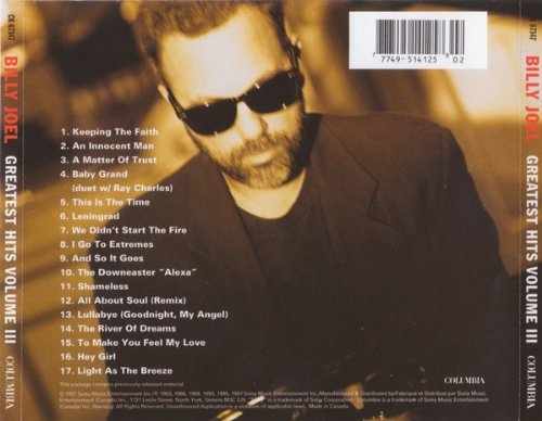 Billy Joel / Greatest Hits Volume III - CD (Used)
