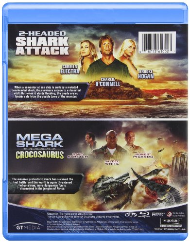 2-Headed Shark Attack / Mega Shark Versus Crocosaurus - Blu-Ray