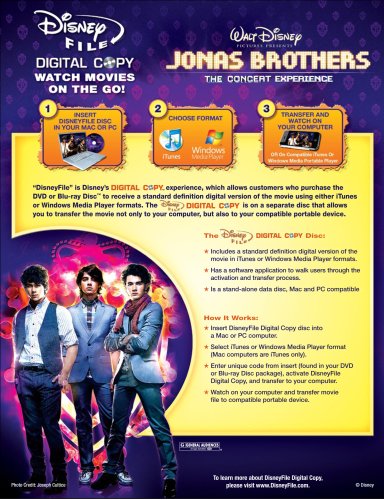 Jonas Brothers: The 3D Concert Experience (Deluxe Extended Movie) - 3D Blu-Ray/Blu-Ray/DVD