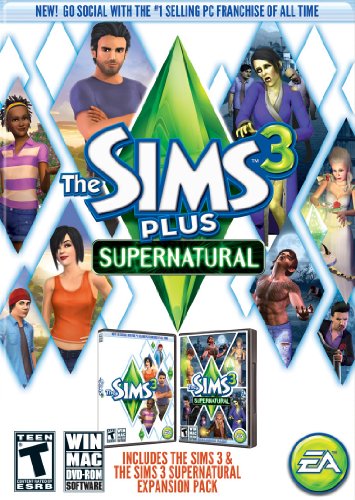 The Sims 3 Plus Supernatural Expansion Pack [Computer / Windows / Mac, DVD-Rom] New