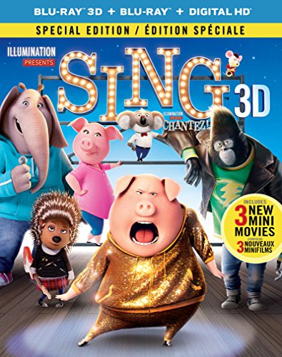 Sing [Blu-ray 3D + Blu-ray + Digital HD] (Bilingual)