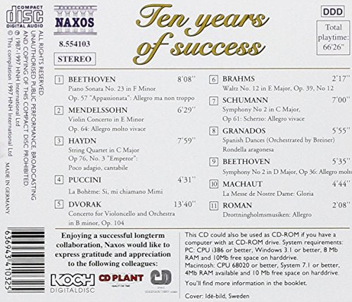 Various / Ten Years of Success - CD (Used)