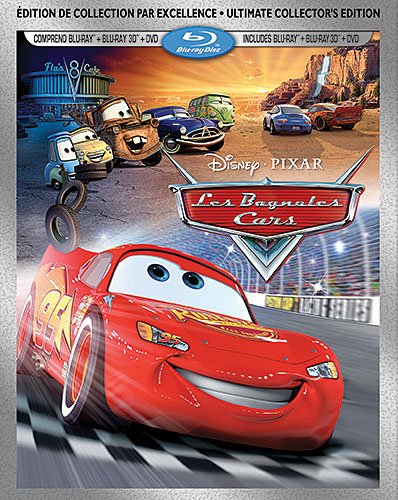 Cars [Blu-ray 3D + Blu-ray + DVD] (Bilingual)