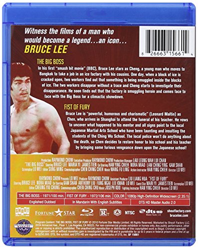 Bruce Lee Double Feature / the Big Boss + Fist Of Fury - Blu-Ray