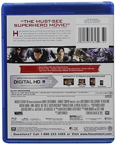 Wolverine, The Blu-ray + Dhd (Bilingual)