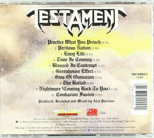 Testament / Practice What You Preach - CD (Used)