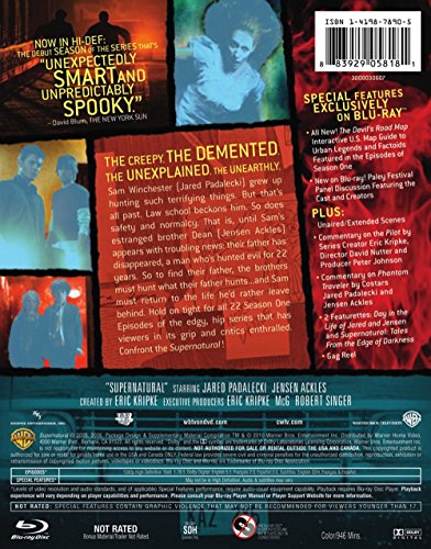 Supernatural: Season 1 [Blu-ray];Supernatural: The Complete First Season (Blu-Ray);WB - UNEXPLODED VIDEO VERSION NON - IP