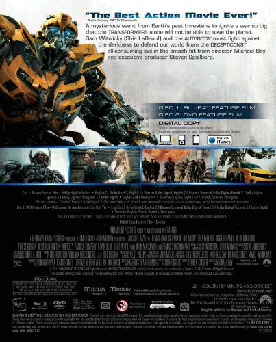 Transformers: Dark of the Moon (Blu-ray + DVD + Digital Copy)