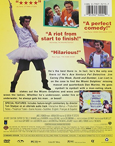 Ace Ventura: Pet Detective (Full Screen) - DVD (Used)