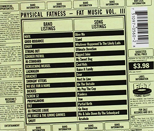 Various / Physical Fatness: Fat Music V. III - CD (Used)