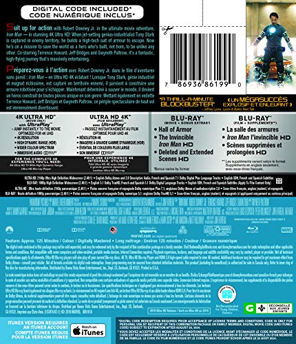 Iron Man - 4K/Blu-Ray