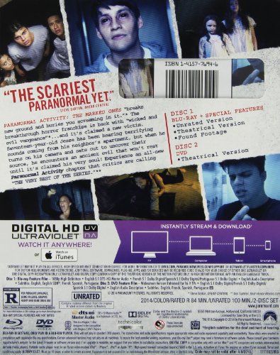 Paranormal Activity: The Marked Ones - Blu-Ray/DVD