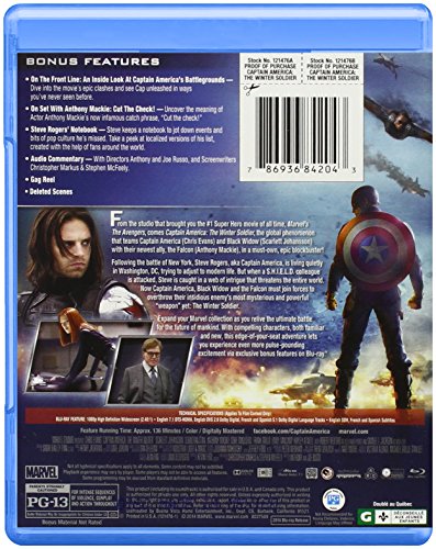 Captain America: The Winter Soldier - Blu-Ray (Used)