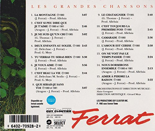 Jean Ferrat / Great Hits - CD (Used)