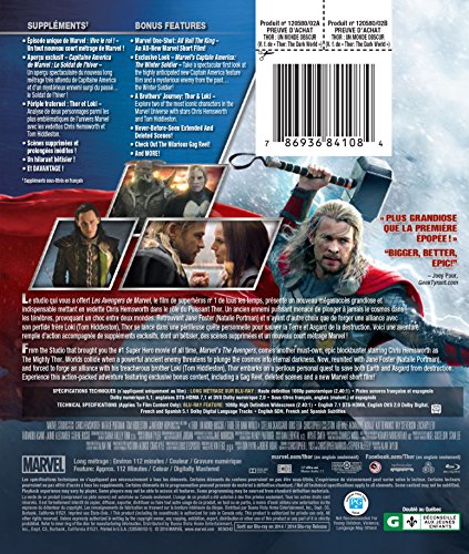 Thor : Un monde obscur - Blu-Ray (Used)