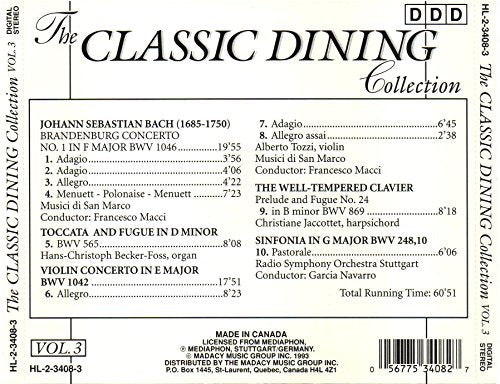 The Classic Dining Collection Vol. 3