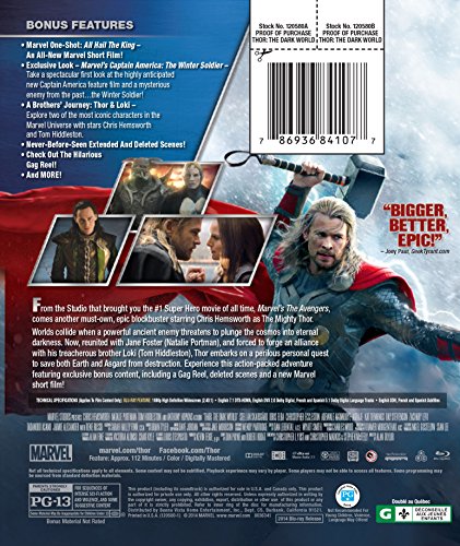 Thor: The Dark World - Blu-Ray (Used)