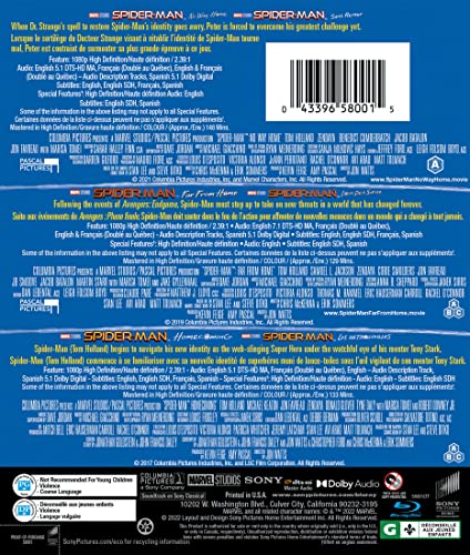 Spider-Man / 3-Movie Collection: Tom Holland - Blu-Ray