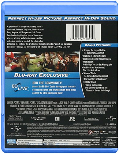 NEW Maguire/bridges/macy/cooper - Seabiscuit (Blu-ray)