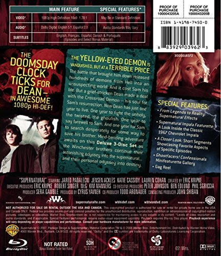 Supernatural: The Complete Third Season [Blu-ray]