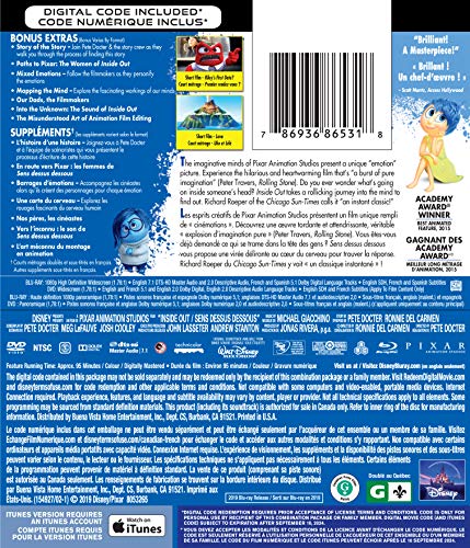 Inside Out - Blu-Ray/DVD