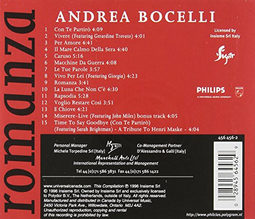 Andrea Bocelli / Romanza - CD (Used)