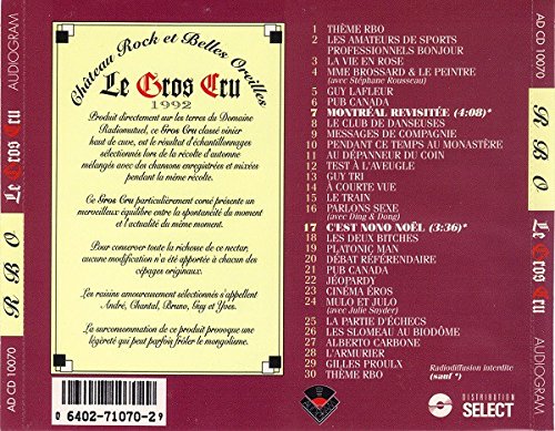 The Gros Cru - 1992 - (Canada)