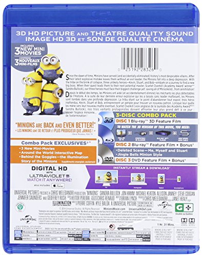 Minions - 3D Blu-Ray/Blu-Ray/DVD (Used)