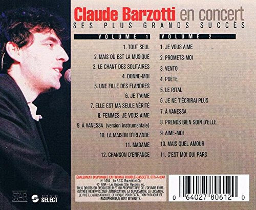 Claude Barzotti / In Concert - CD (Used)