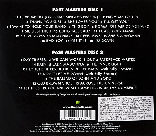 The Beatles / Past Masters - CD