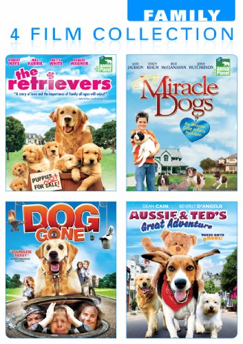 Family 4 movie collection (The Retrievers / Miracle Dogs / Dog Gone / Aussie &amp; Ted&