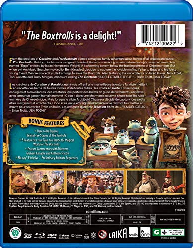 The Boxtrolls - 3D Blu-Ray/Blu-Ray/DVD