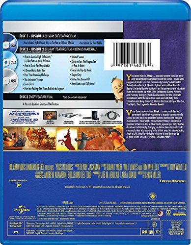 Puss in Boots - Le chat potté - 3D Blu-Ray/Blu-Ray/DVD