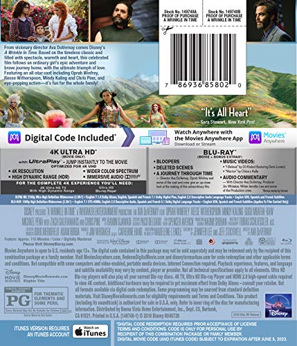 A Wrinkle In Time [Blu-ray] (Bilingual)