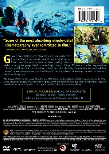 IMAX / The Secret of Life on Earth (Full Screen) - DVD (Used)