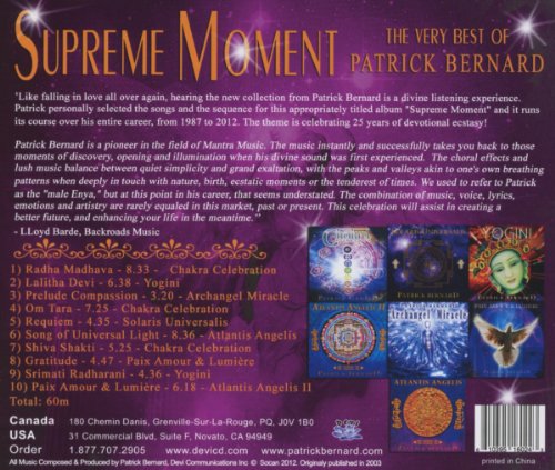 Patrick Bernard / Supreme Moment the Very Best - CD (Used)