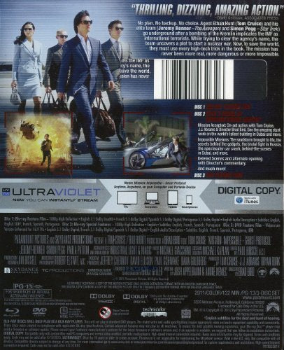Mission Impossible: Ghost Protocol [Blu-ray] [Import]