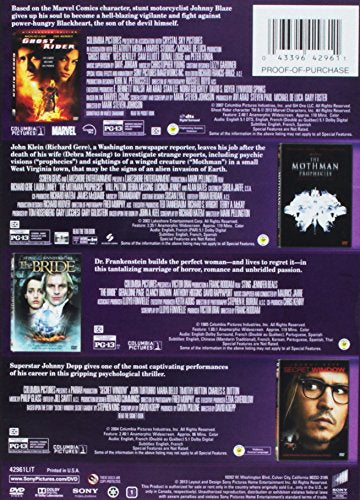 The Bride + Ghost Rider + The Mothman Prophecies + Secret Window - DVD