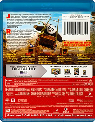 KUNGFUPANDA2 BDC D-CB20AEYY G4V [Blu-ray] (Bilingual)