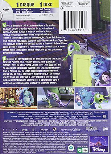 monsters inc french Monstres, Inc. / Monsters, Inc. (Bilingual) (French version) – ID Shop.ca