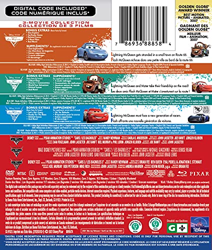 Cars / 3-Movie Collection - Blu-Ray