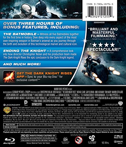 The Dark Knight Rises - Blu-Ray/DVD