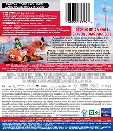 Turning Red - Blu-Ray/DVD